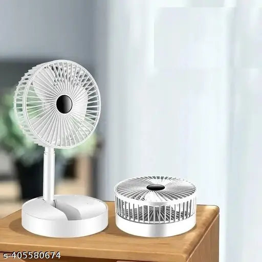 Telescopic Desk Fan – Foldable & Rechargeable
