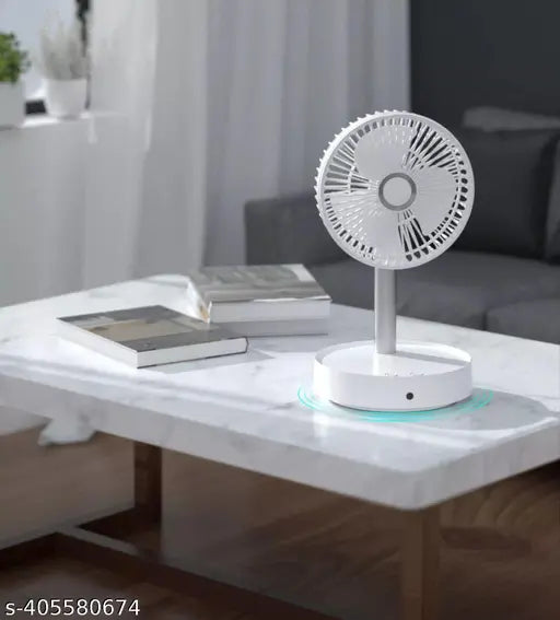 Telescopic Desk Fan – Foldable & Rechargeable