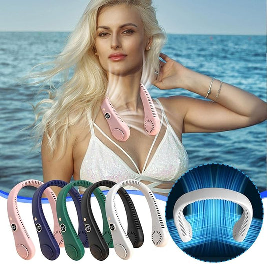 Bladeless Neck Fan – Portable Cooling